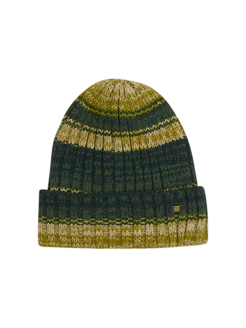 Beenie Rib Stripe Knit | Dark Green – Image 2
