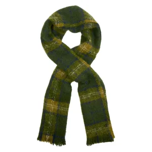 Scarf Woven Check | Olive