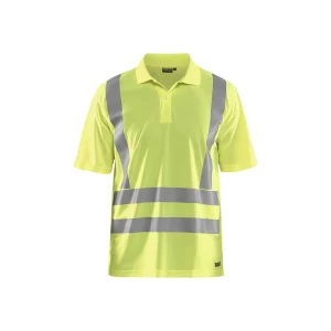 BLAKLADER 33911011 UV Polo Shirt Hi Vis Hi Vis Reflective Short Sleeve Work Polo MEN - 100% Polyester