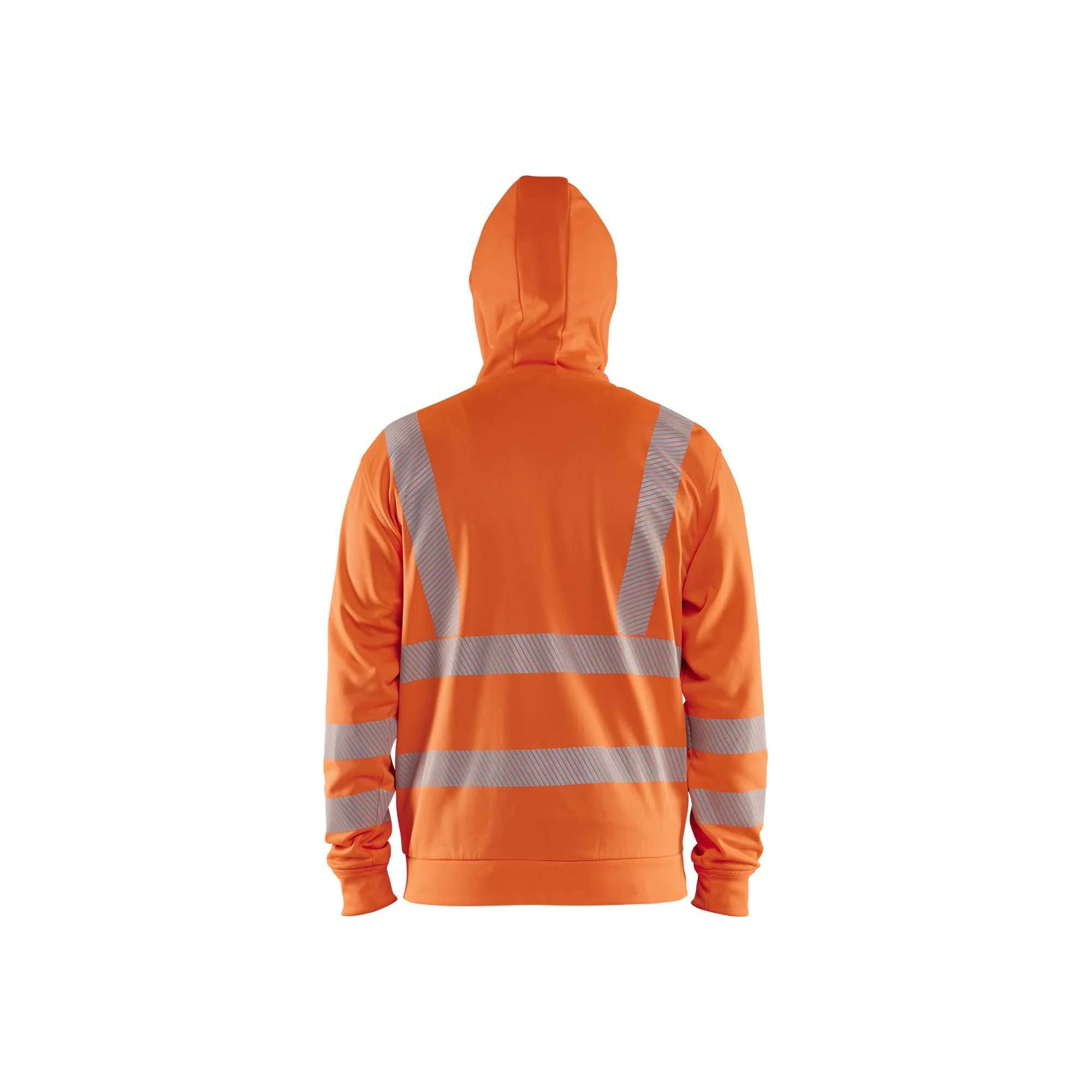 BLAKLADER 35652538 Hi Vis Hoodie Full Zip Hi Vis Reflective Hoodie Work Sweatshirt MEN - Breathable – Image 9