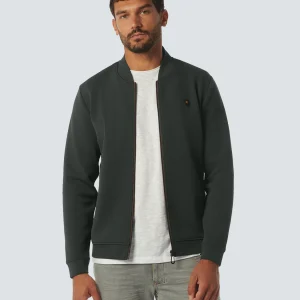 Chandail à fermeture éclair en piqué Bomber | Dark Steel