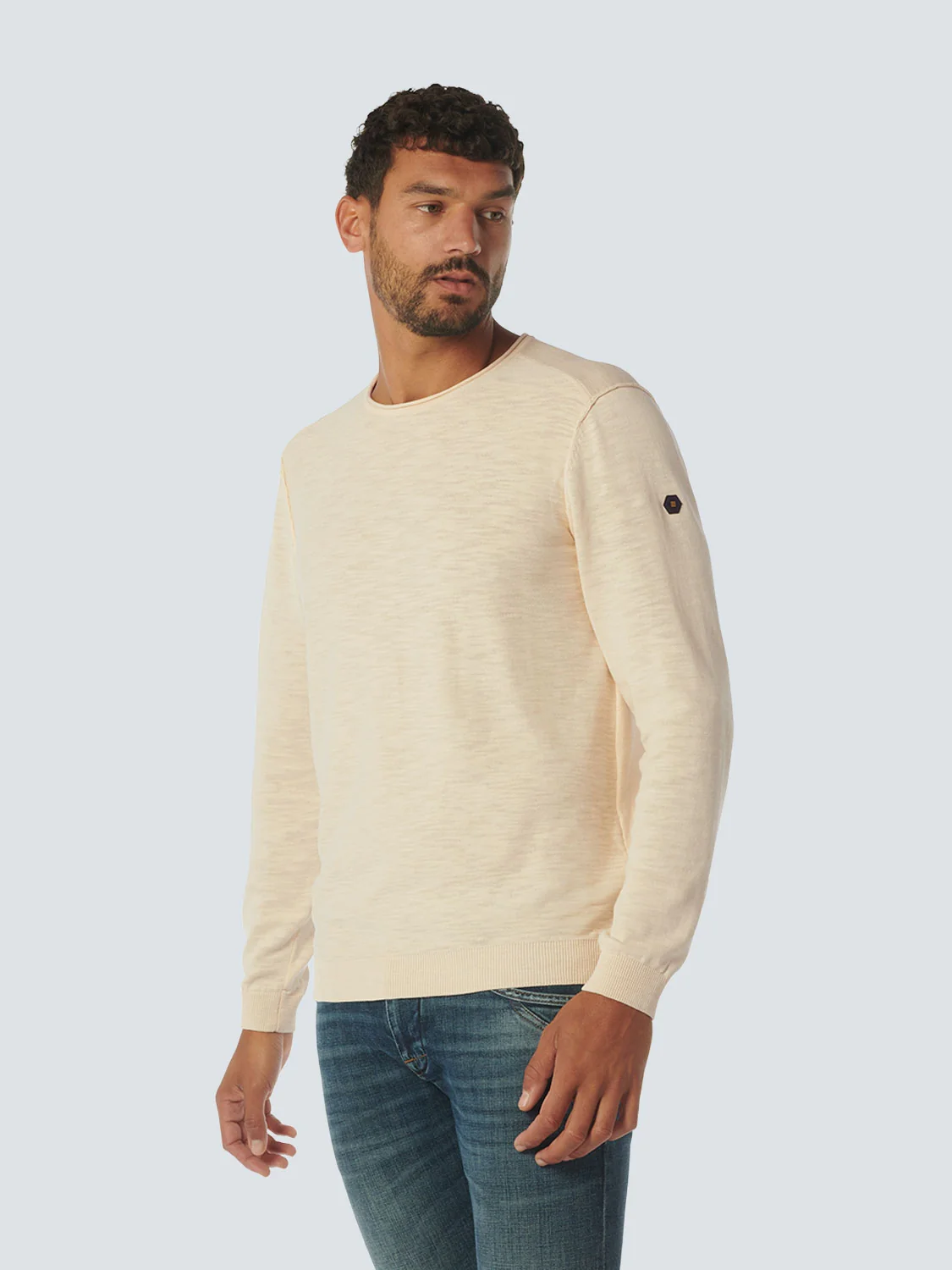 Pullover Crewneck Garment Dyed + Stone Washed | Cream – Image 2