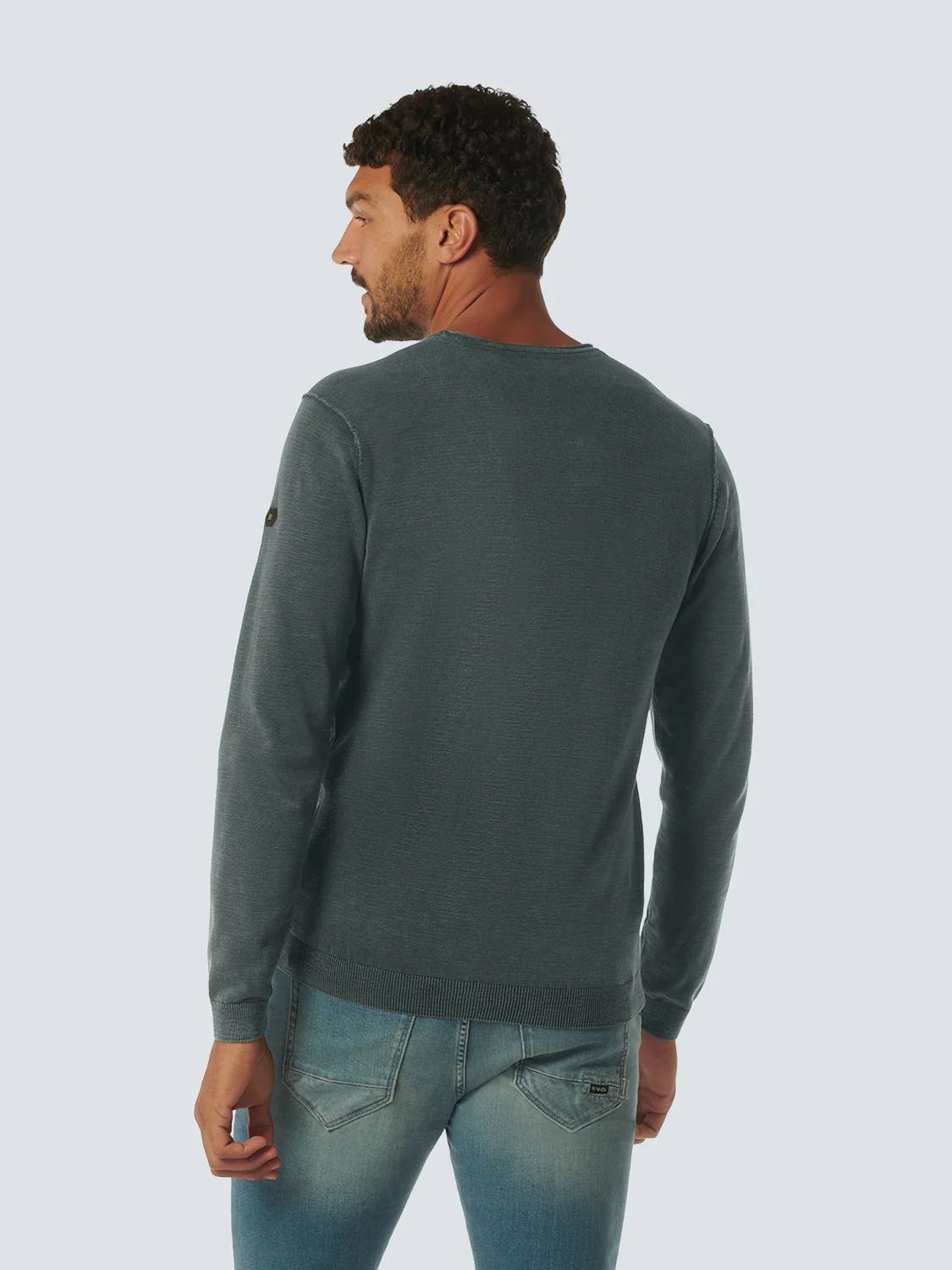 Pullover Crewneck Garment Dyed + Stone Washed | Dark Steel – Image 3