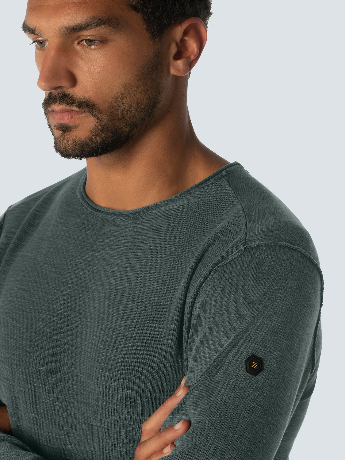 Pullover Crewneck Garment Dyed + Stone Washed | Dark Steel – Image 5