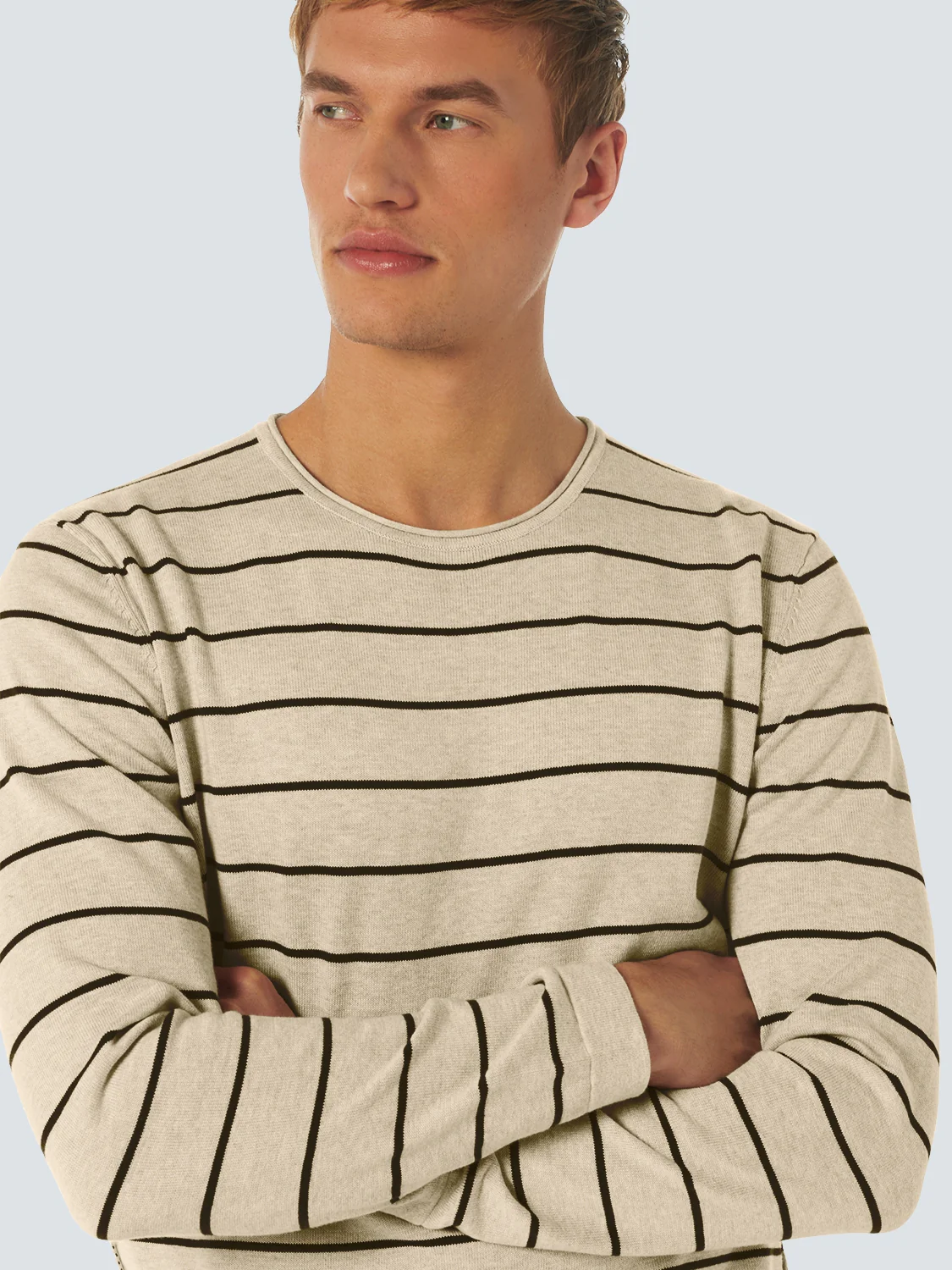 Pullover Crewneck Stripe | Cream – Image 5