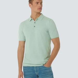 Pull-over à manches courtes Polo Solid Relief Knit | Mint