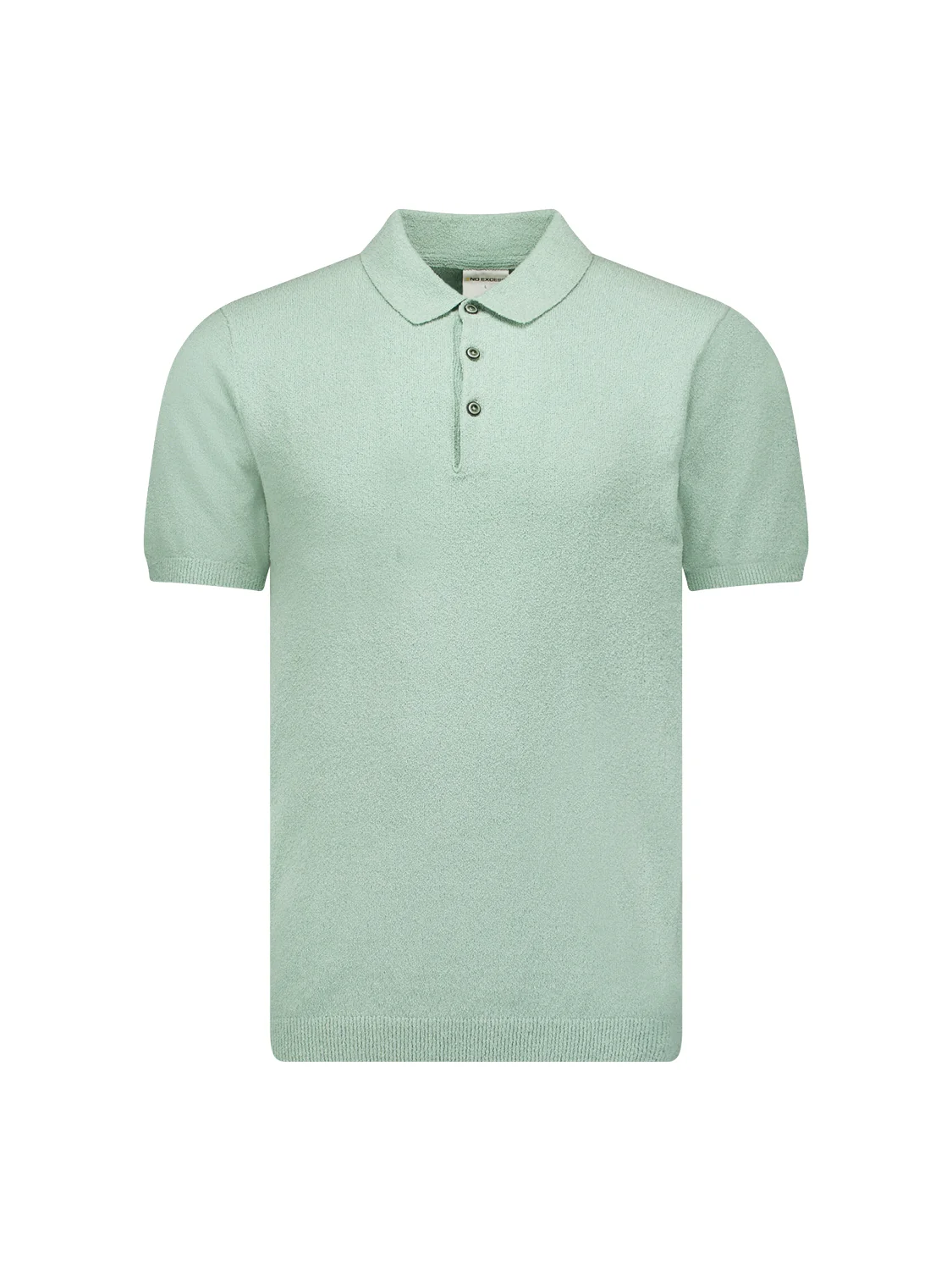 Pull-over à manches courtes Polo Solid Relief Knit | Mint – Image 6