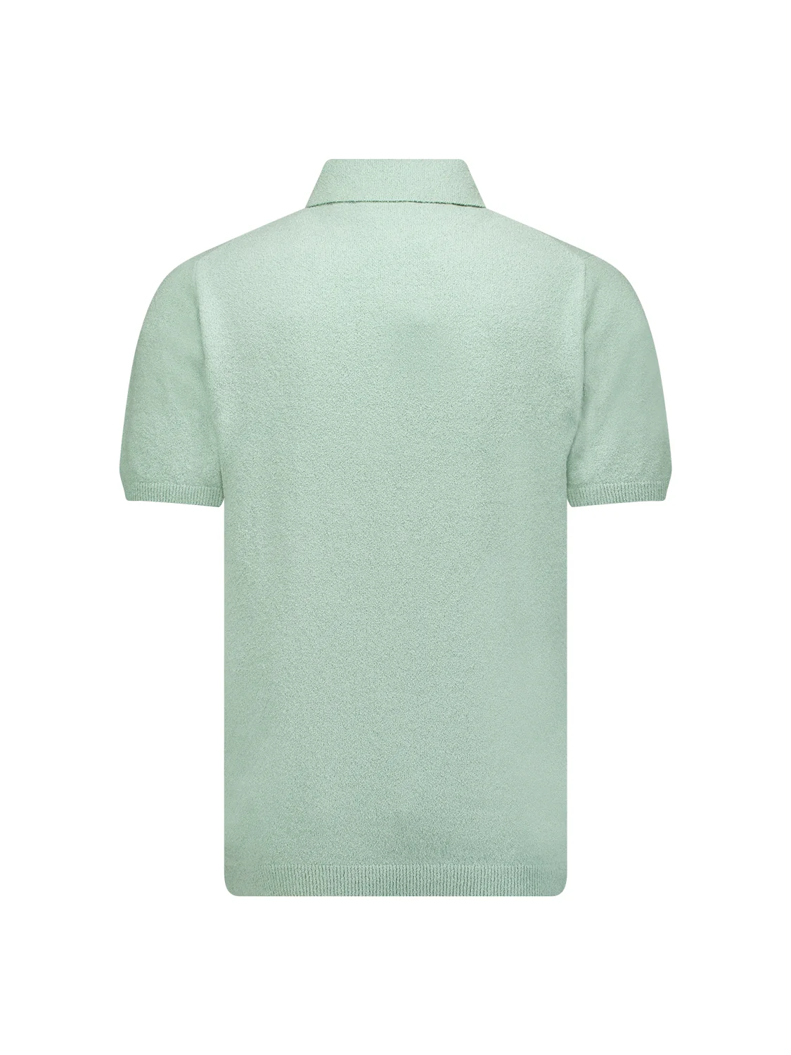 Pull-over à manches courtes Polo Solid Relief Knit | Mint – Image 7