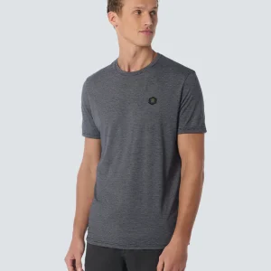 T-Shirt col ras du cou 2 bandes colorées | Night