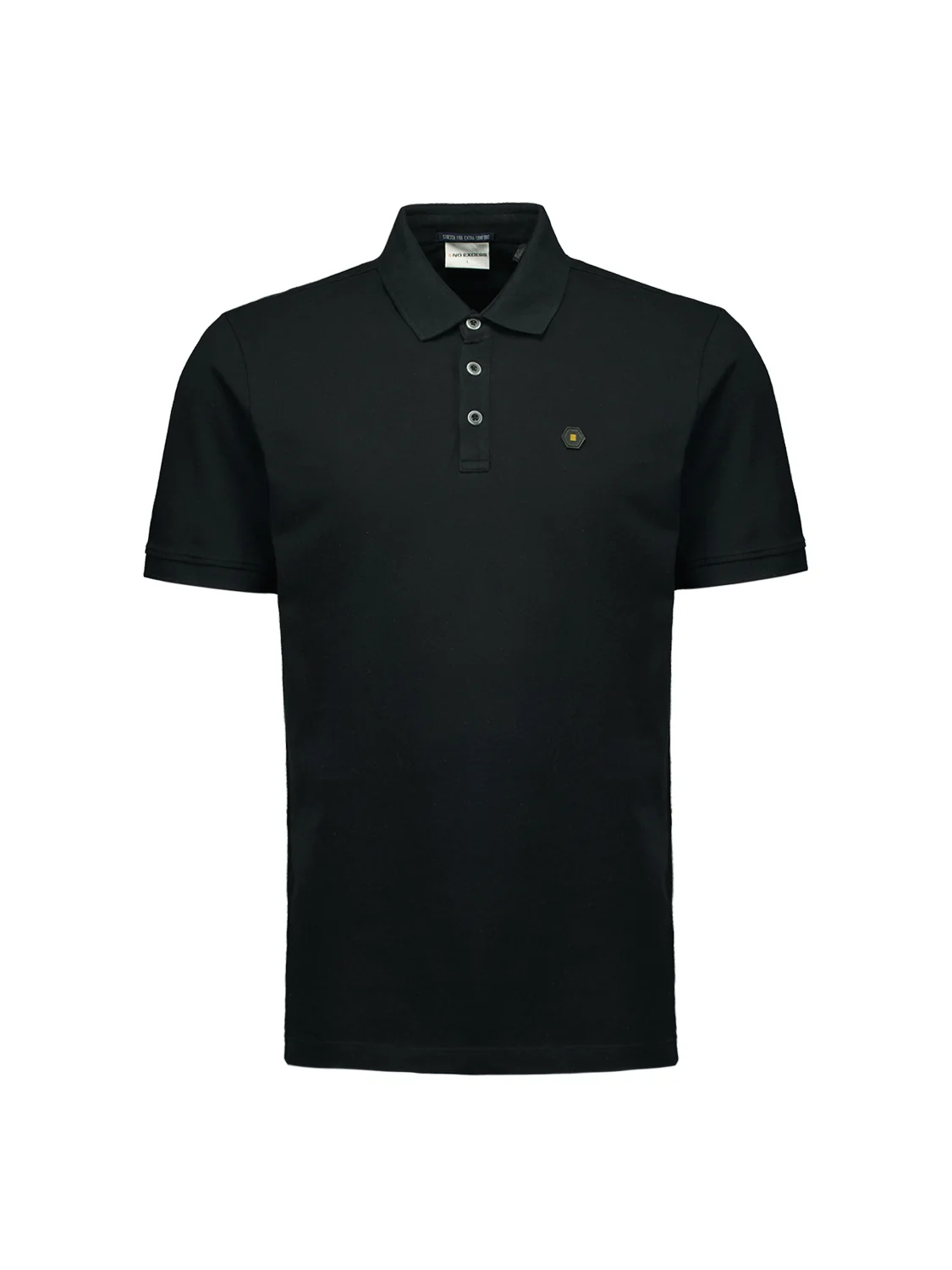 Polo Pique Teinté dans la masse | Black – Image 6