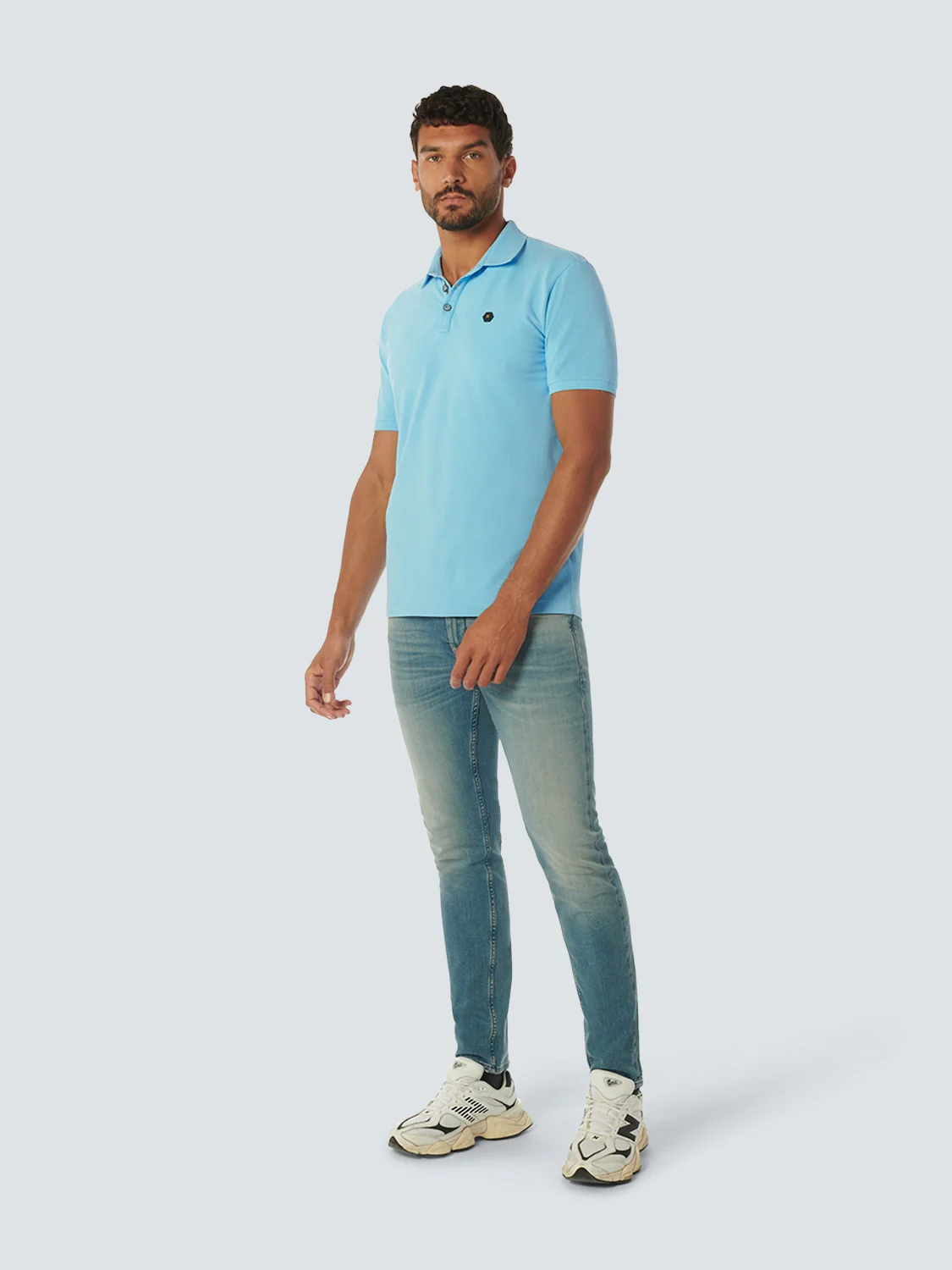 Polo Pique Teinté dans la masse | Aqua – Image 4