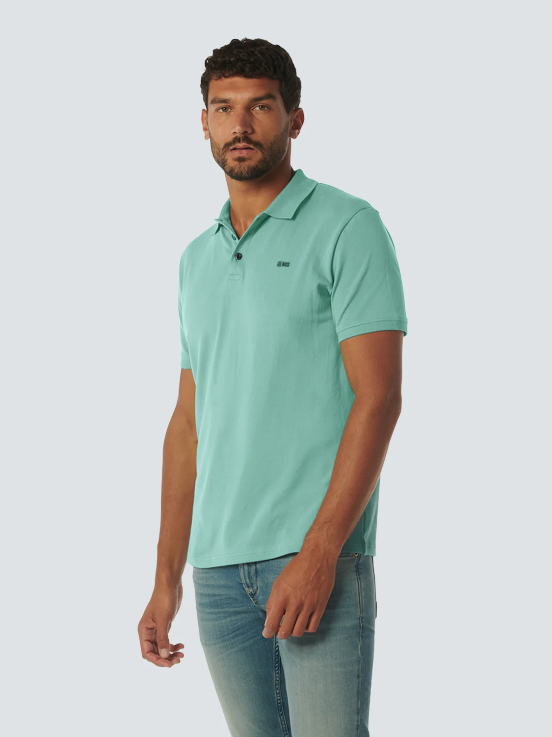 Polo Solid Stretch | Pacific – Image 2