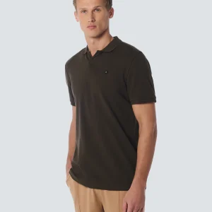 Polo stretch unicolore | Coffee