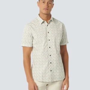 Chemise à manches courtes stretch imprimée Allover | Green