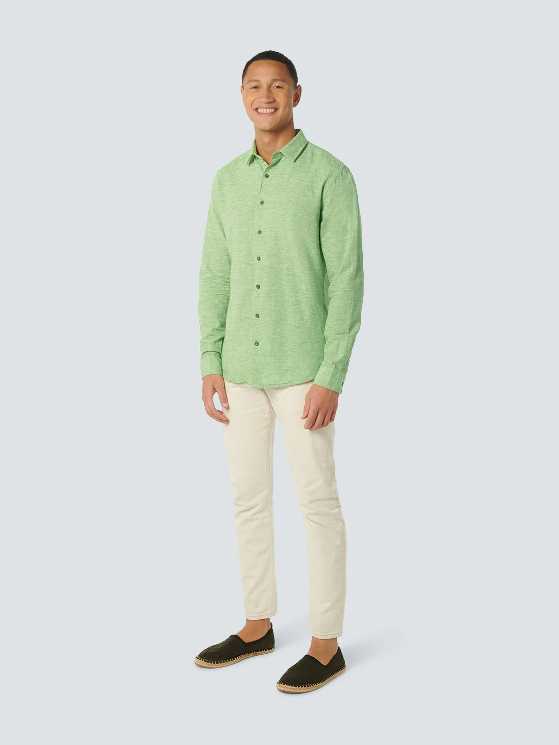 Chemise 2 Coloured With Linen | Green – Image 4