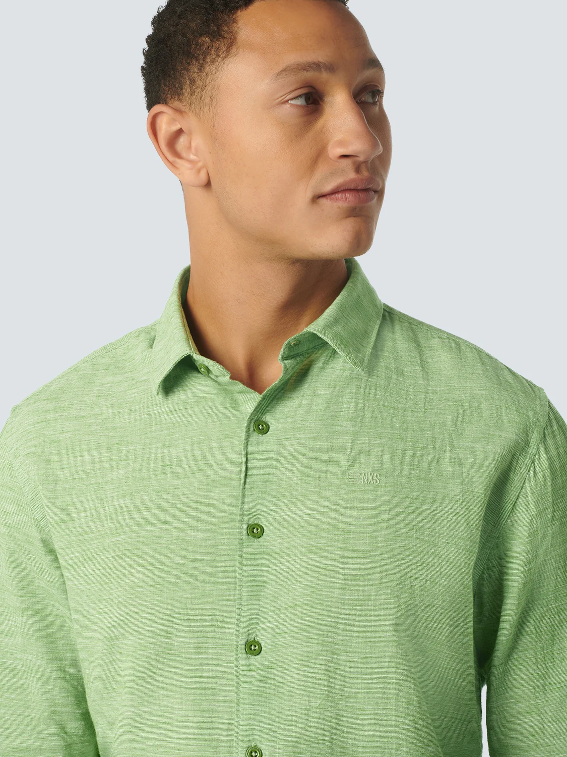 Chemise 2 Coloured With Linen | Green – Image 5
