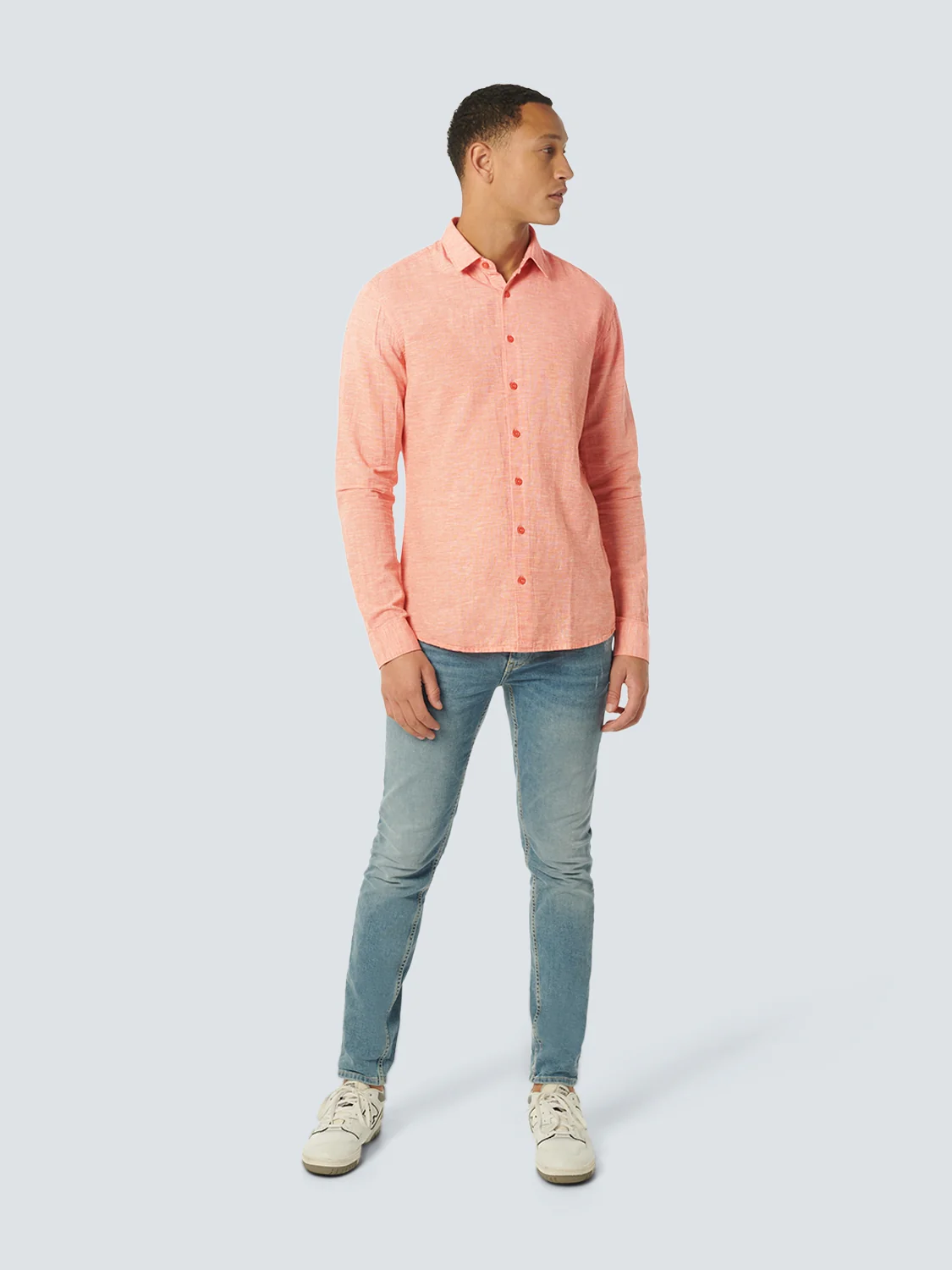 Chemise 2 Coloured With Linen | Melon – Image 4