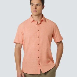 Chemise à manches courtes 2 Coloured Melange With Linen | Melon
