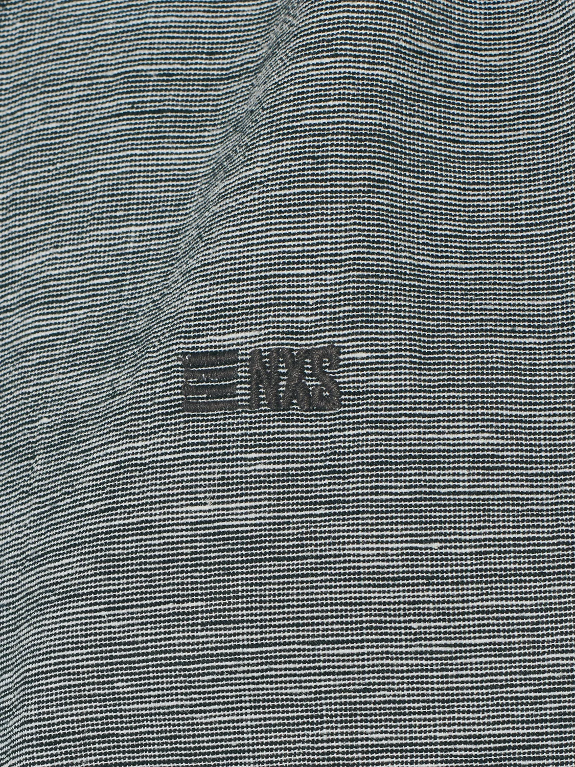 Chemise à manches courtes Granddad 2 Coloured Melange With Linen | Night – Image 8