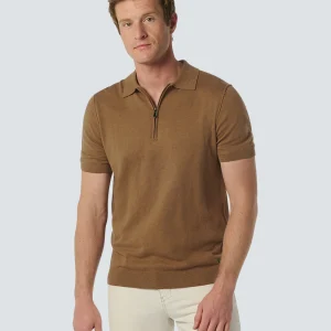 Polo moderne à col zippé - Style intemporel | Brown