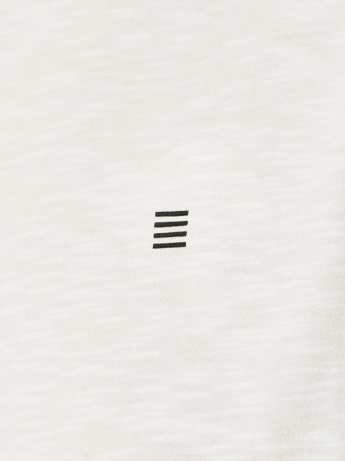 T-Shirt à col rond avec manches roulées et impression subtile du logo | White – Image 8