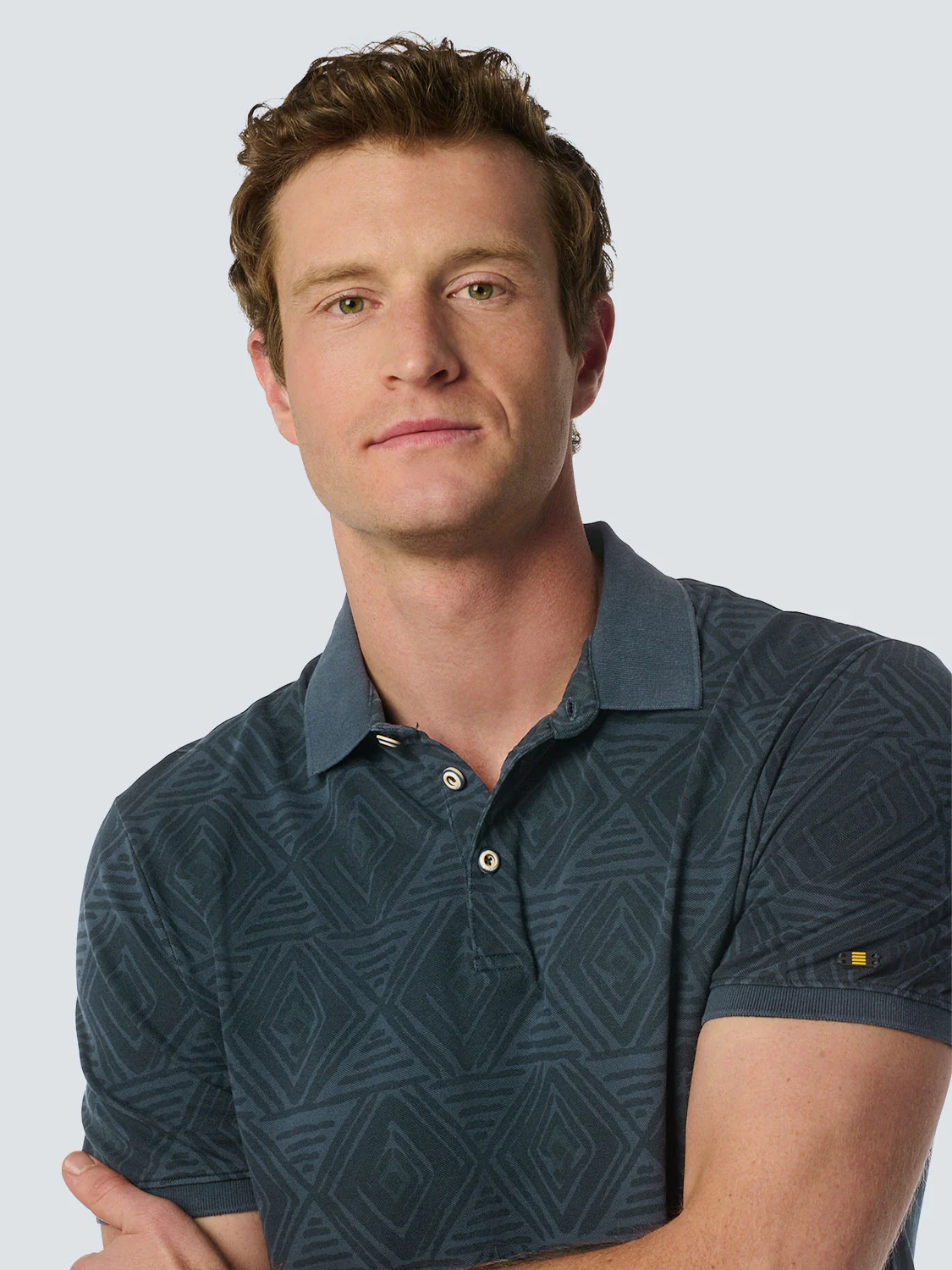 Polo hommes à carreaux artistiques | Night – Image 5