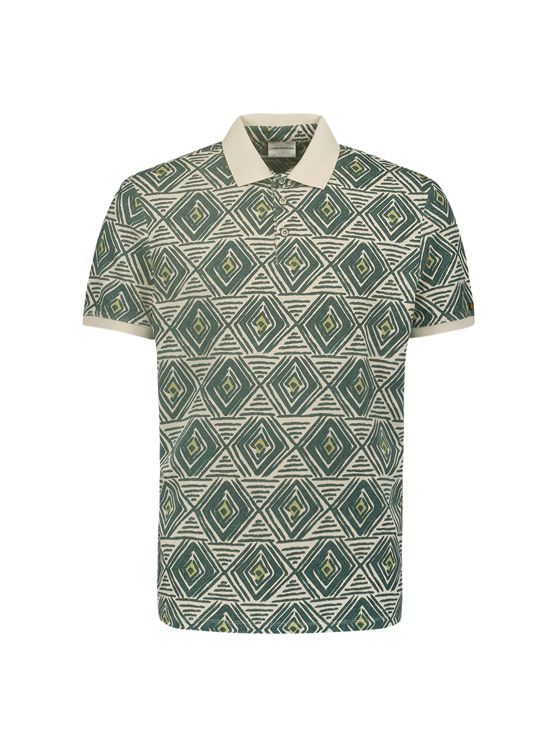 Polo hommes à carreaux artistiques | Cement – Image 6