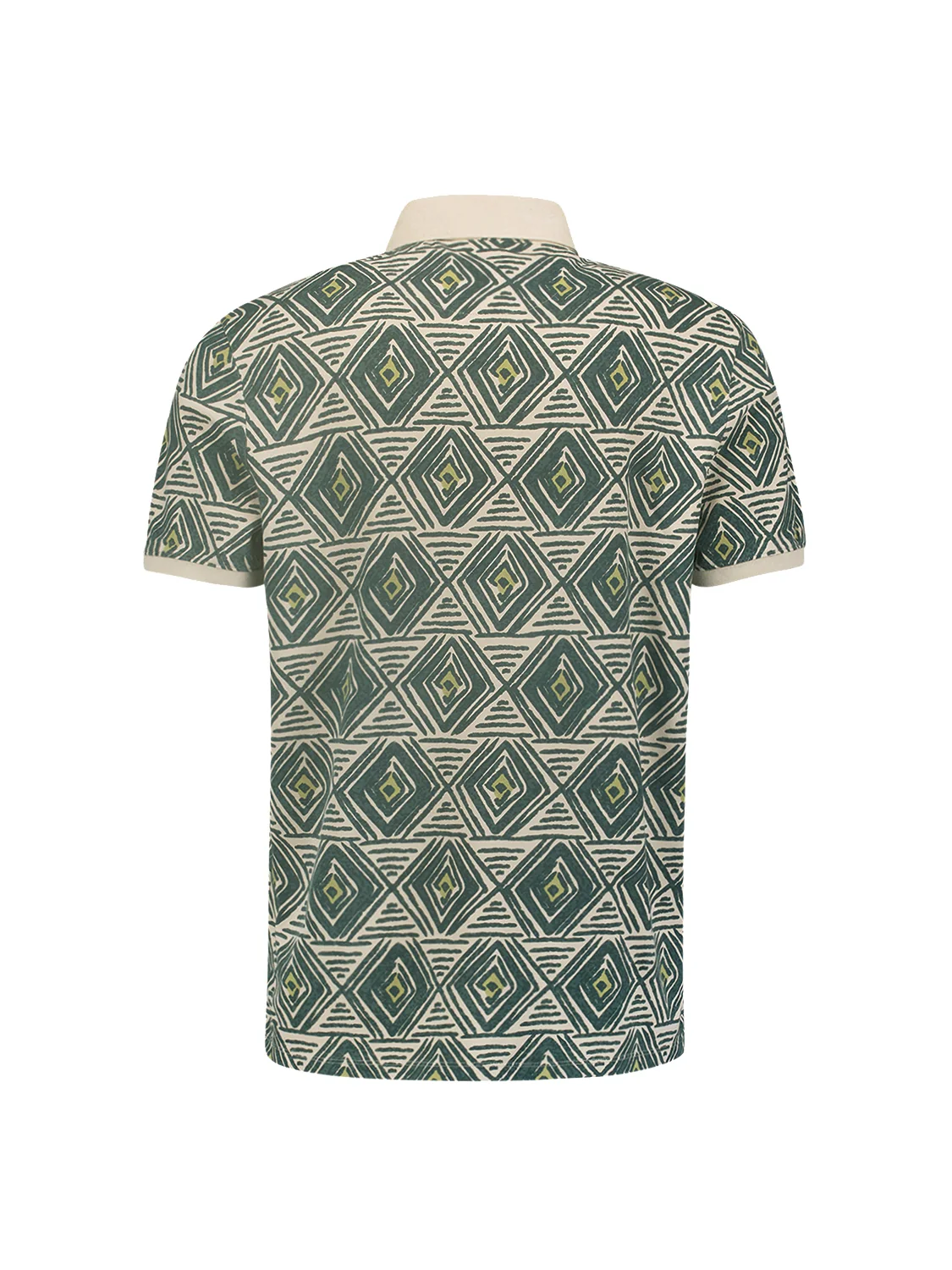 Polo hommes à carreaux artistiques | Cement – Image 7