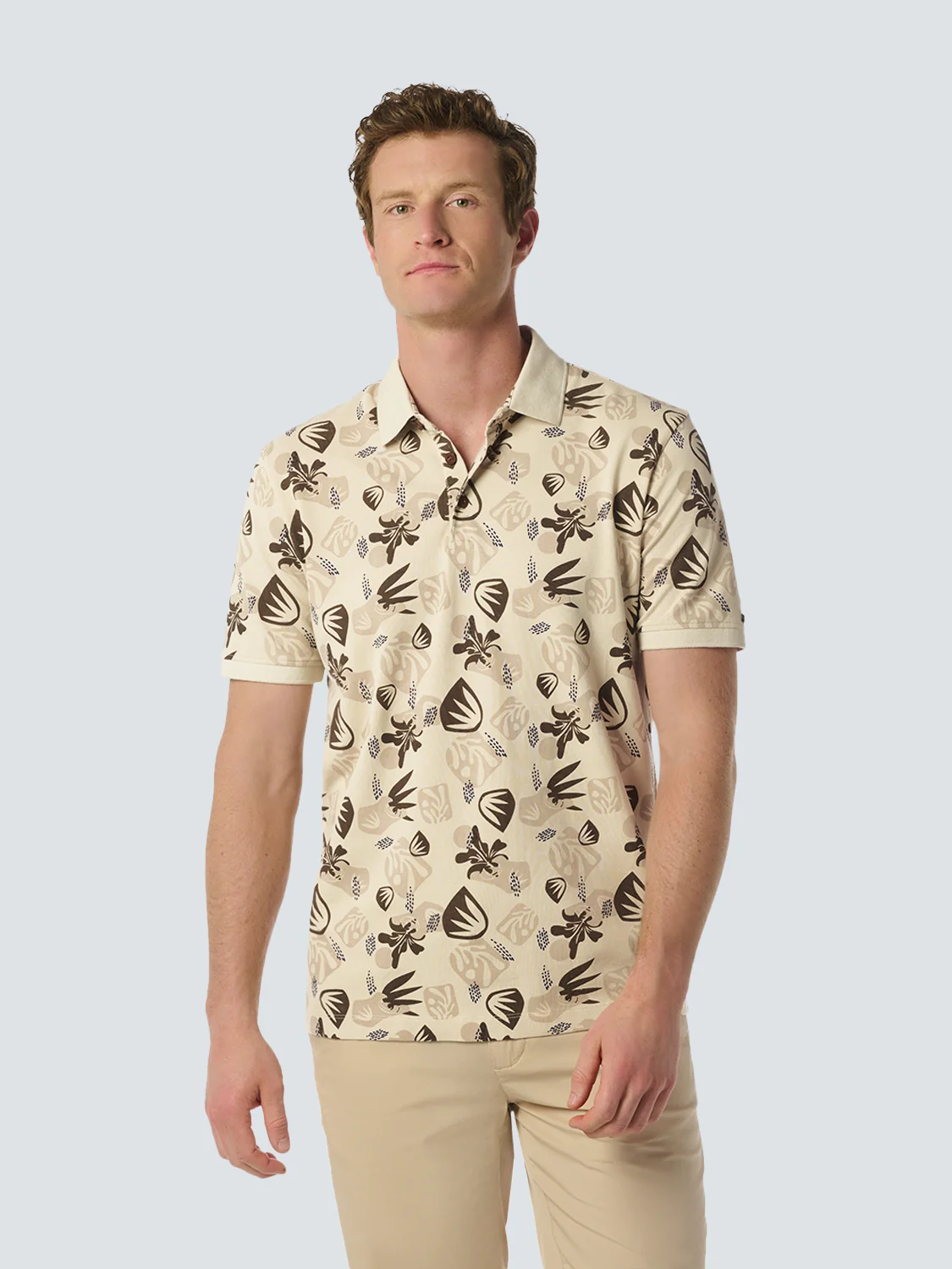 Polo en piqué inspiré de la nature - Élégant et confortable | Cement