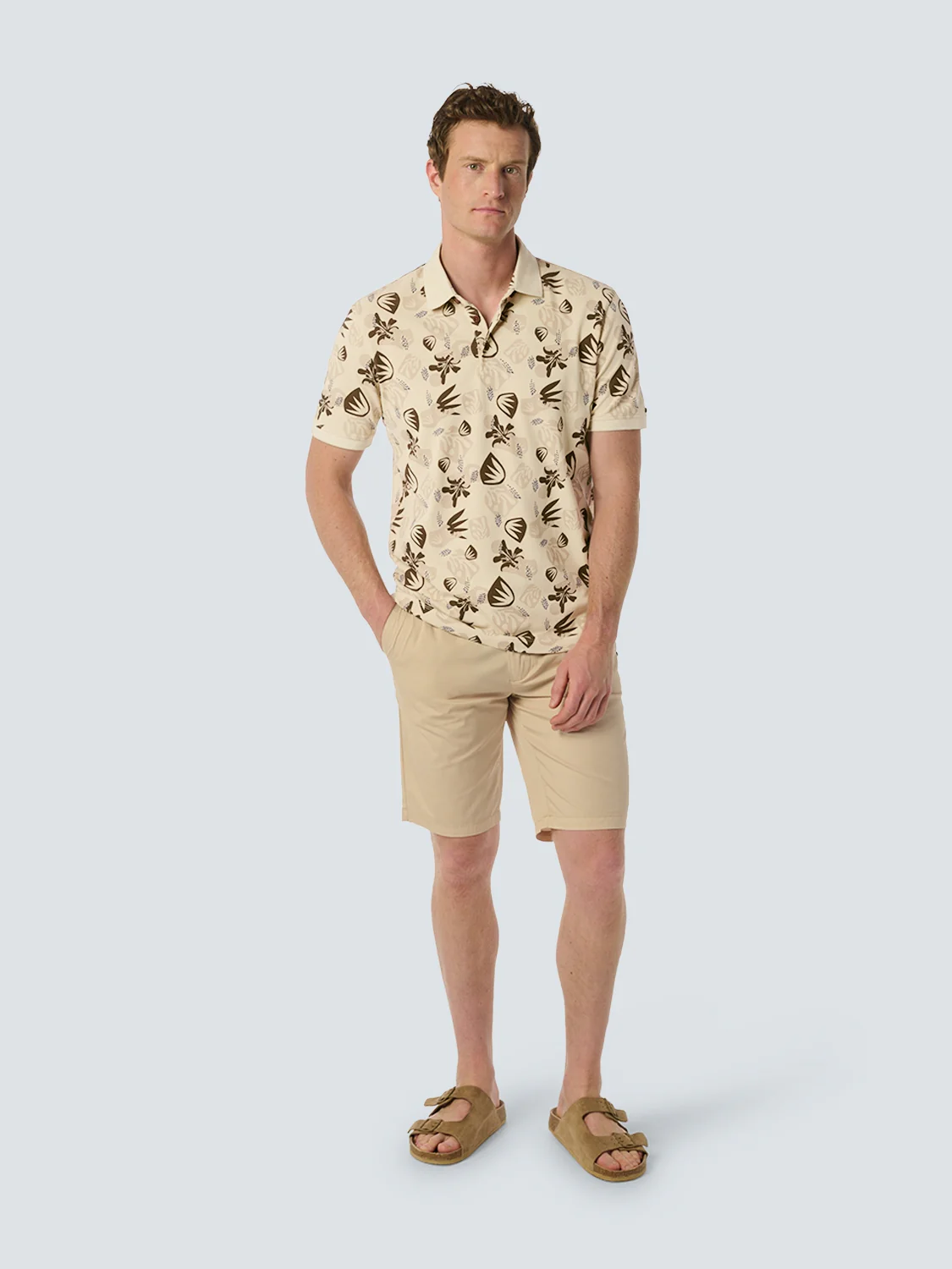 Polo en piqué inspiré de la nature - Élégant et confortable | Cement – Image 4