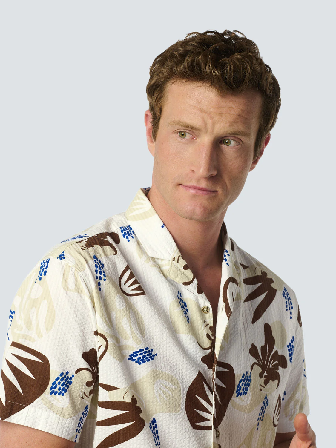 Chemise à col resort et tissu seersucker - Un complément élégant à votre garde-robe | White – Image 5