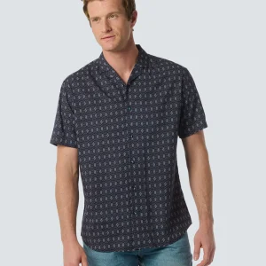 Chemise à manches courtes avec col Resort et motif graphique | Night