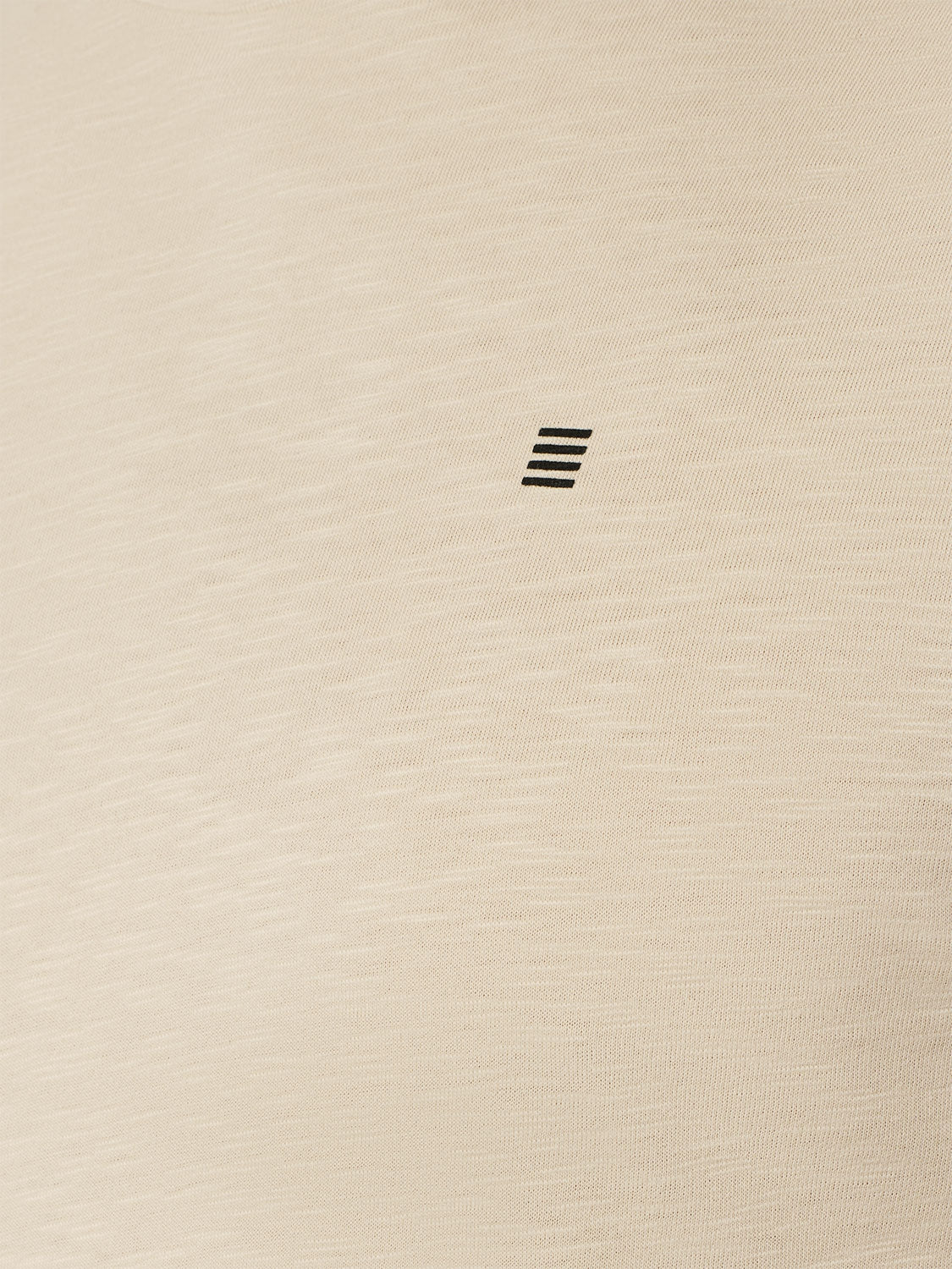 T-Shirt à col rond avec manches roulées et impression subtile du logo | Cement – Image 8