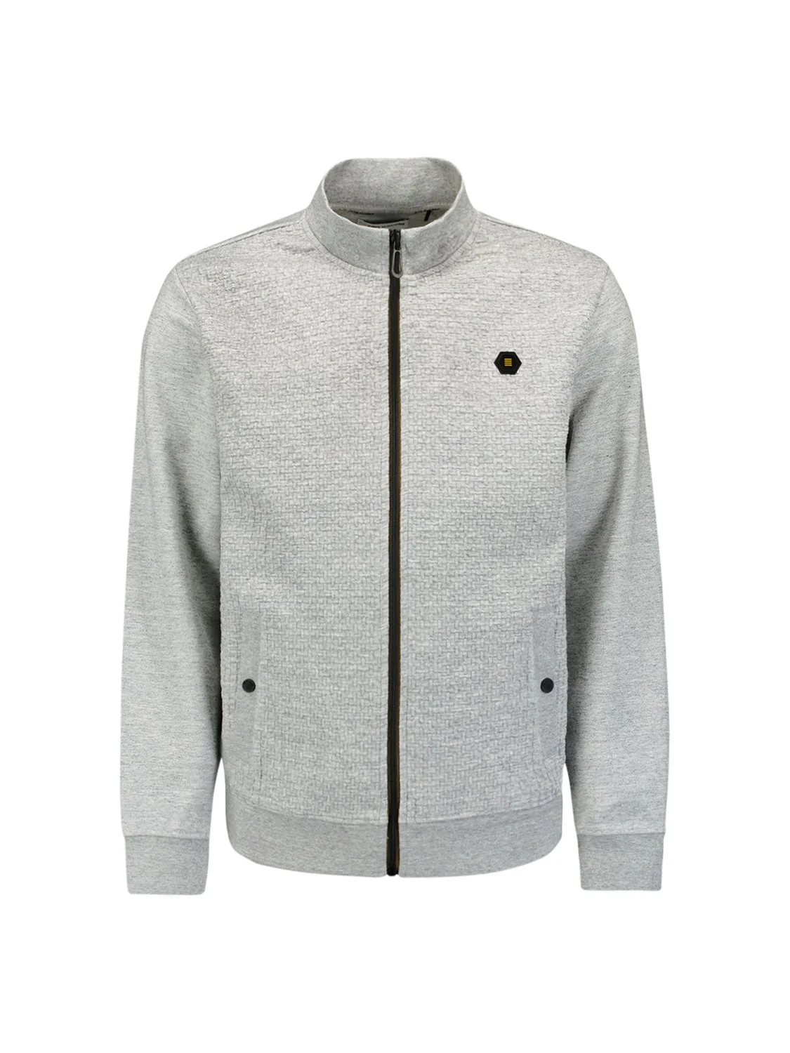 Full Zip Sweater | Grey Melange – Image 6