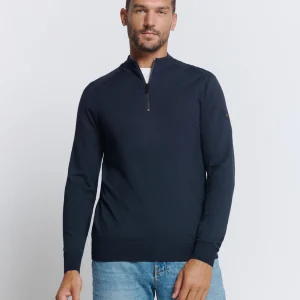Pullover demi-zippé | Blueberry