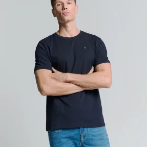 T-Shirt basique à col rond | Blueberry