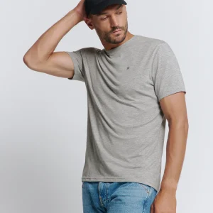 T-Shirt basique à col rond | Grey Melange