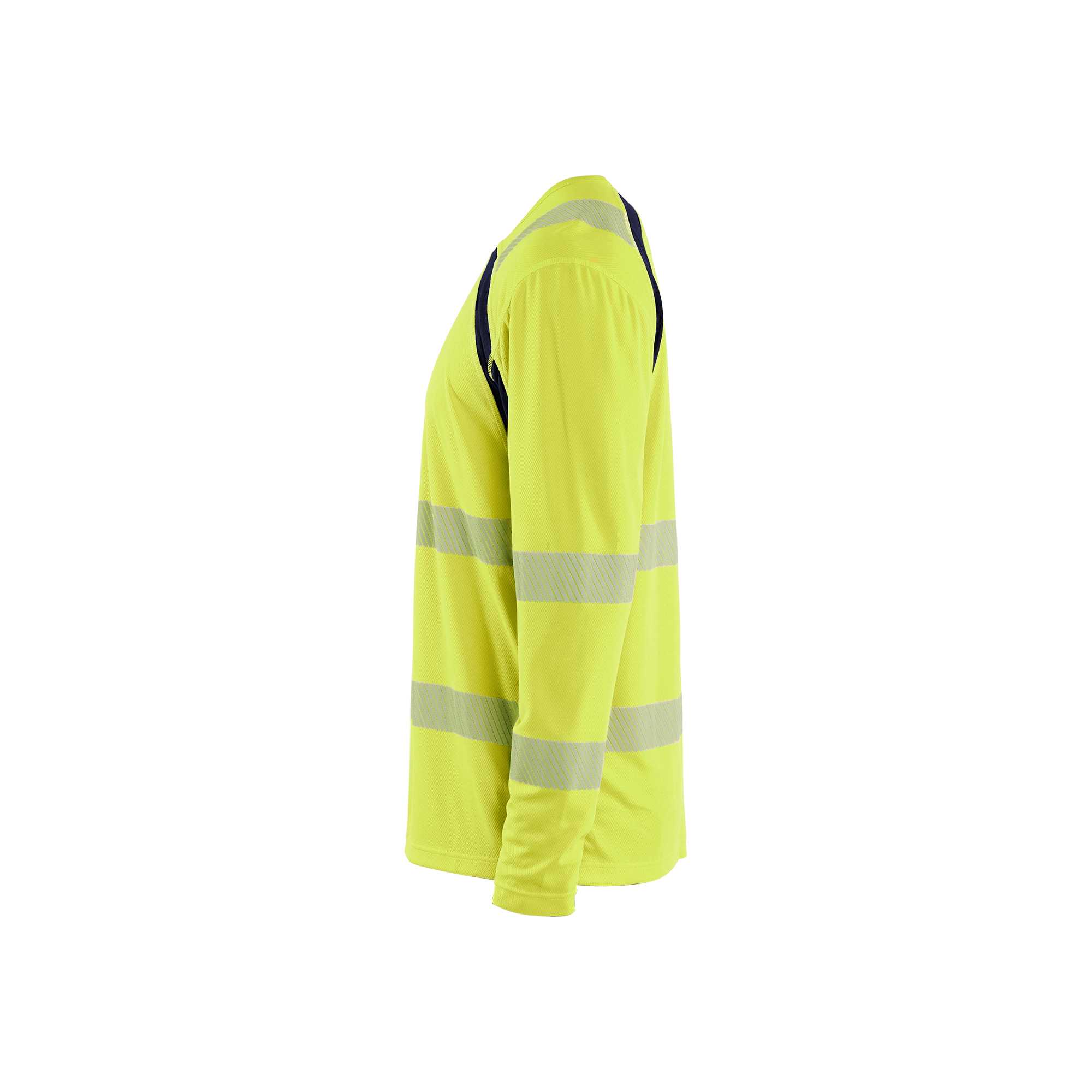 BLAKLADER 35991013 Hi Vis UV Protected Long Sleeved T Shirt Hi Vis Reflective Long Sleeve Work T-Shirt MEN - 100% Polyester – Image 4