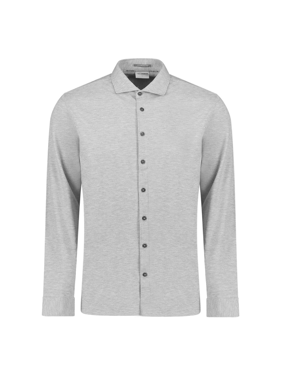 Chemise en jersey | Grey Melange – Image 6
