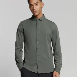 Chemise de voyage en jersey | Dark Steel