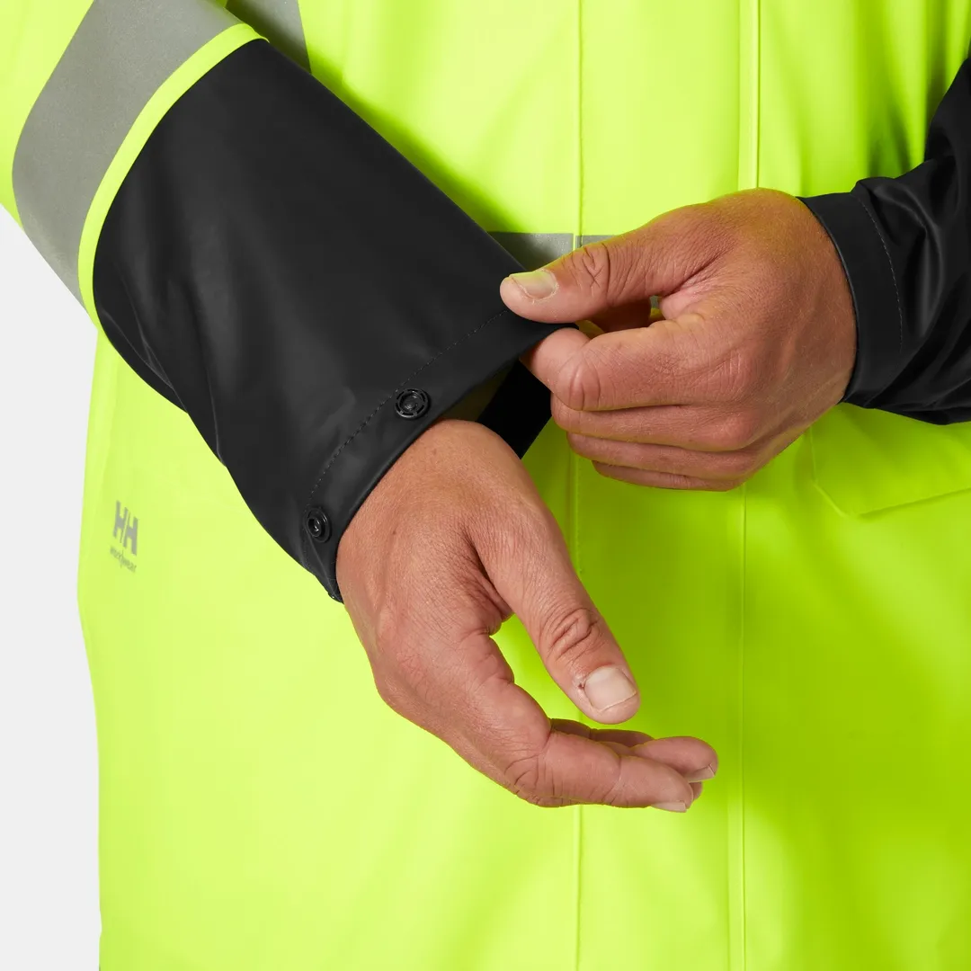 HELLY HANSEN ADDVIS RAIN COAT 70156 Hi Vis Reflective Rain Coat MEN Safety Jacket - Waterproof – Image 7