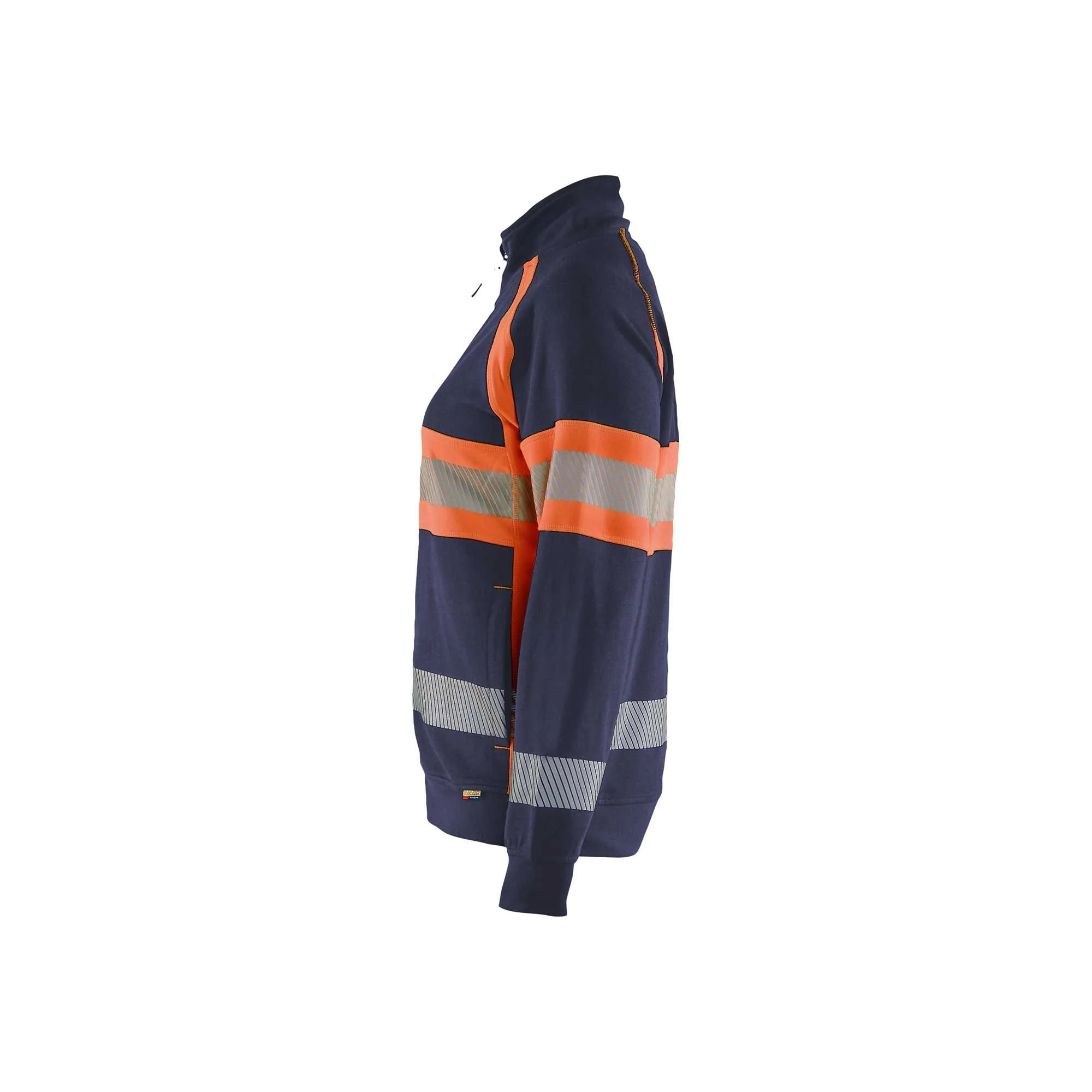 BLAKLADER 35051158 Hi Vis Reflective Full-zip Work Sweatshirt WOMEN - 100% Cotton – Image 8
