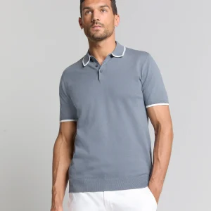 Polo à manches courtes | Washed Blue
