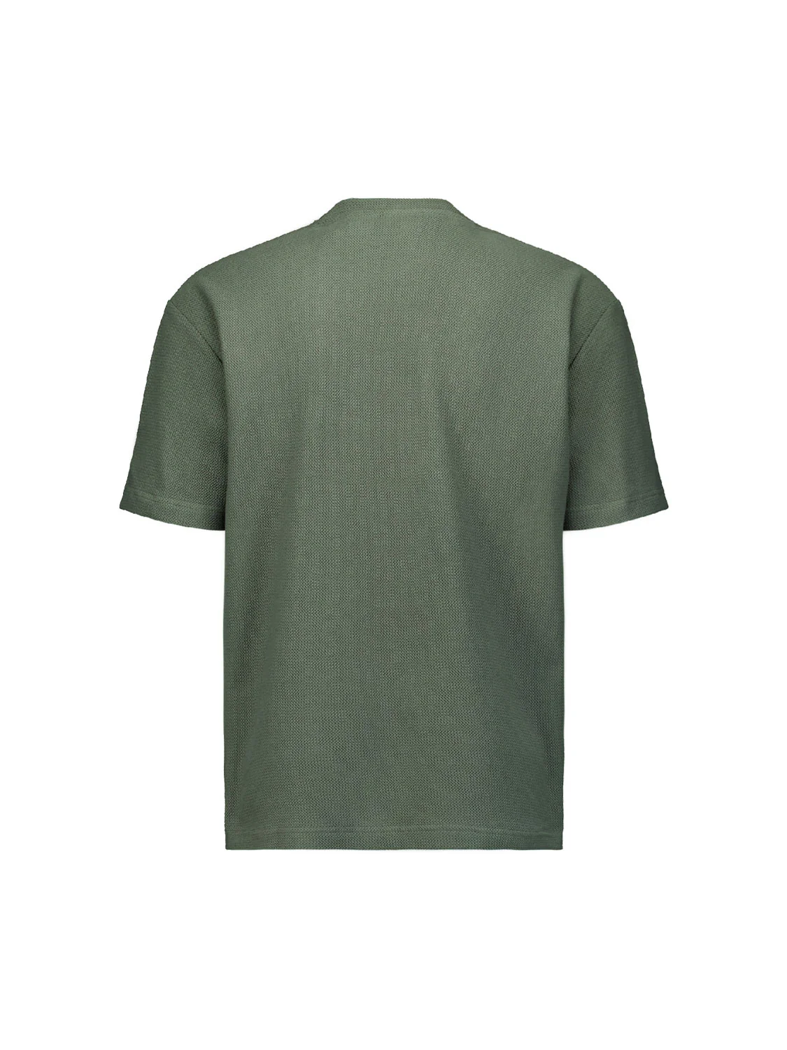 T-shirt à col rond en jacquard | Dark Steel – Image 7