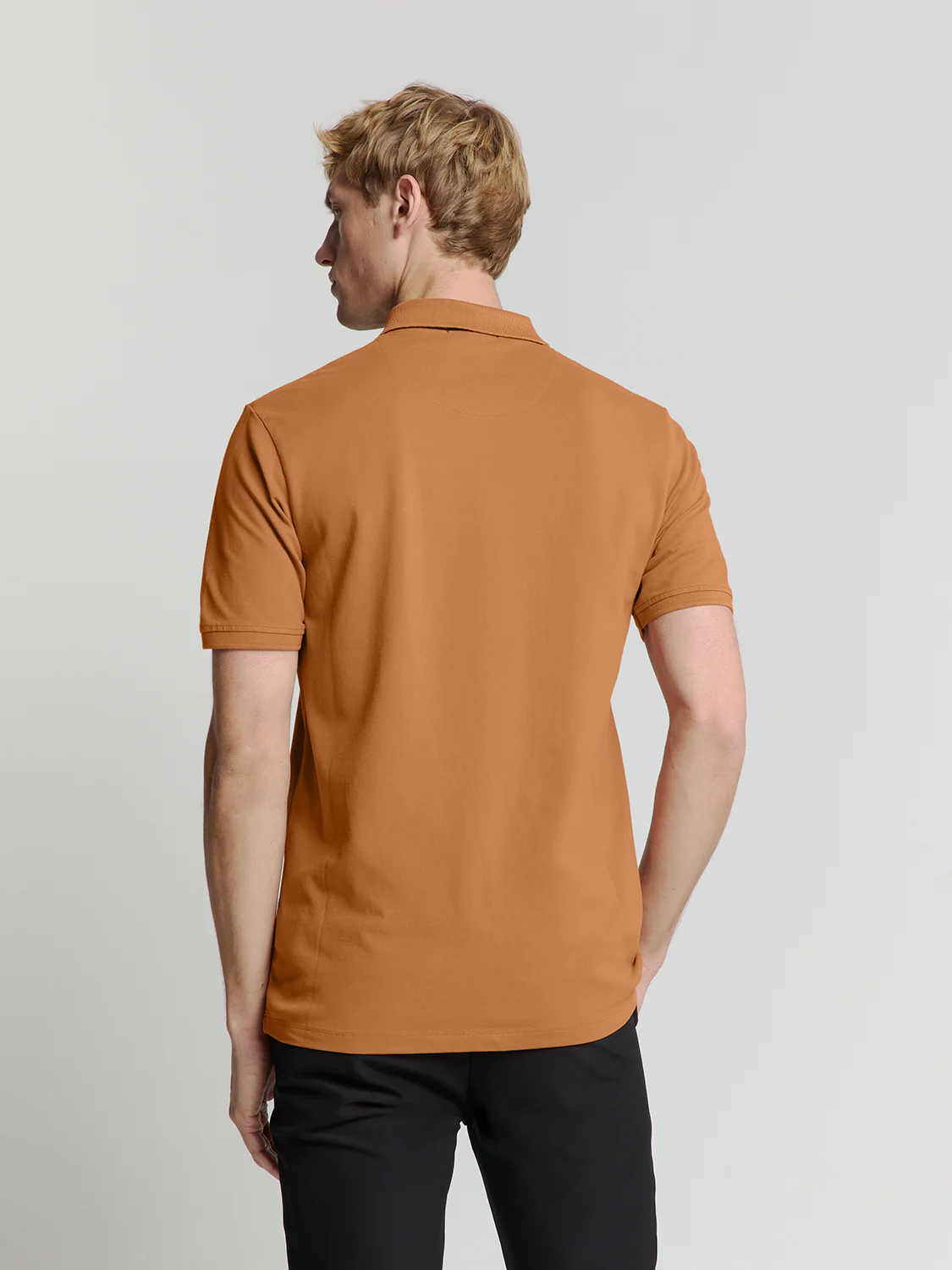 Polo en piqué | Caramel – Image 3