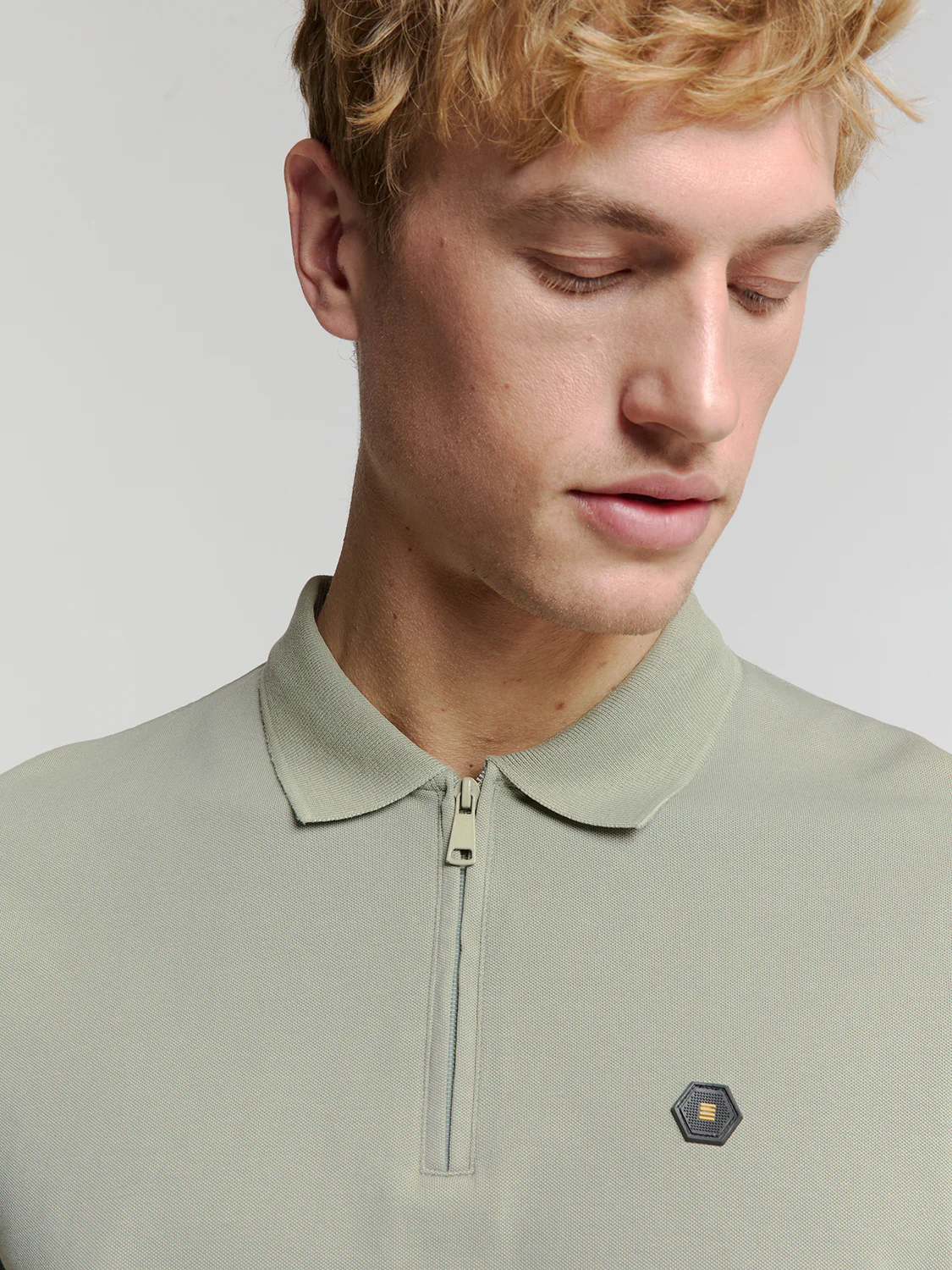 Polo en piqué | Smoke – Image 5