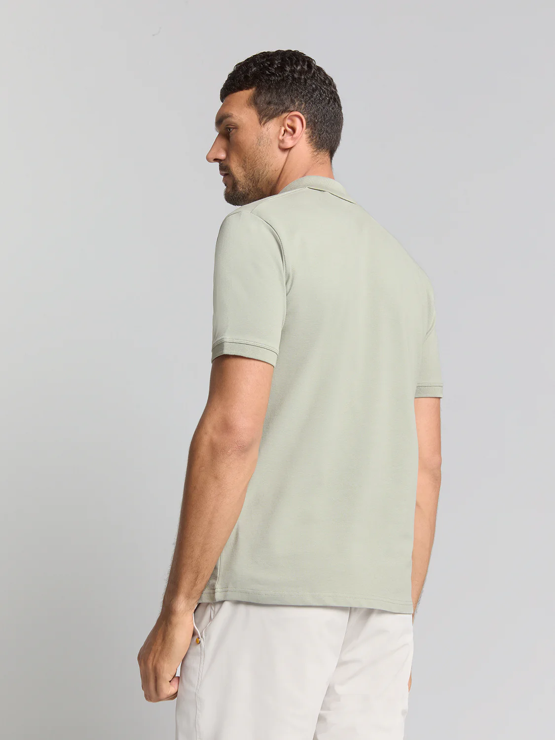 Polo en piqué | Smoke – Image 3
