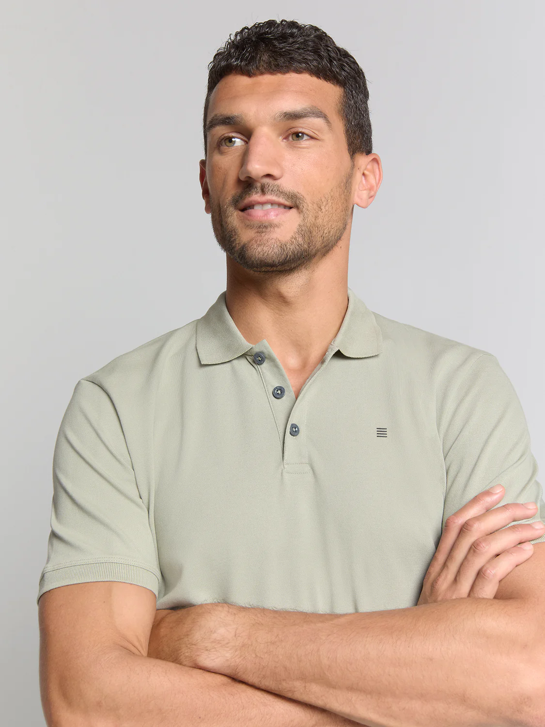 Polo en piqué | Smoke – Image 5
