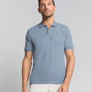 Polo en piqué | Washed Blue