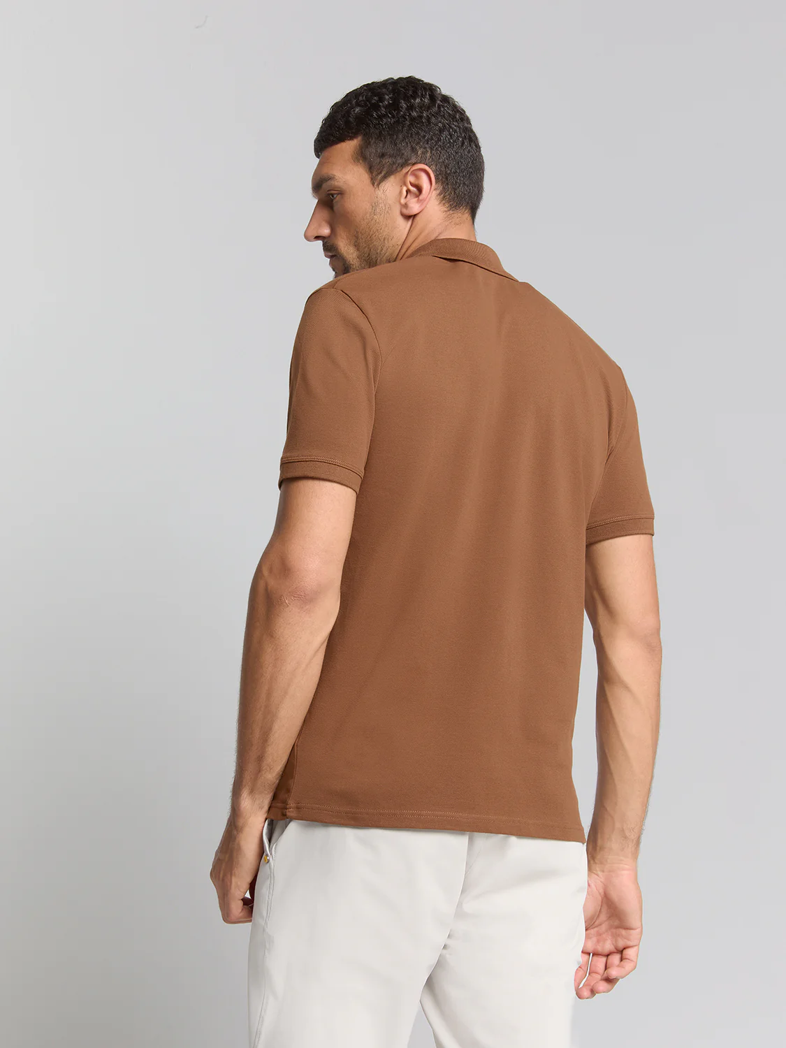 Polo en piqué | Camel – Image 3